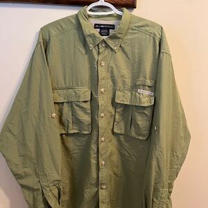 Exofficio Men’s Lightweight Long-Sleeve Fishing Shirt - Olive Green